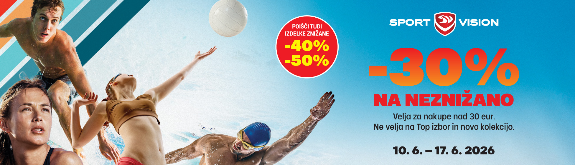-30 % popust na neznižane izdelke nad 30 €