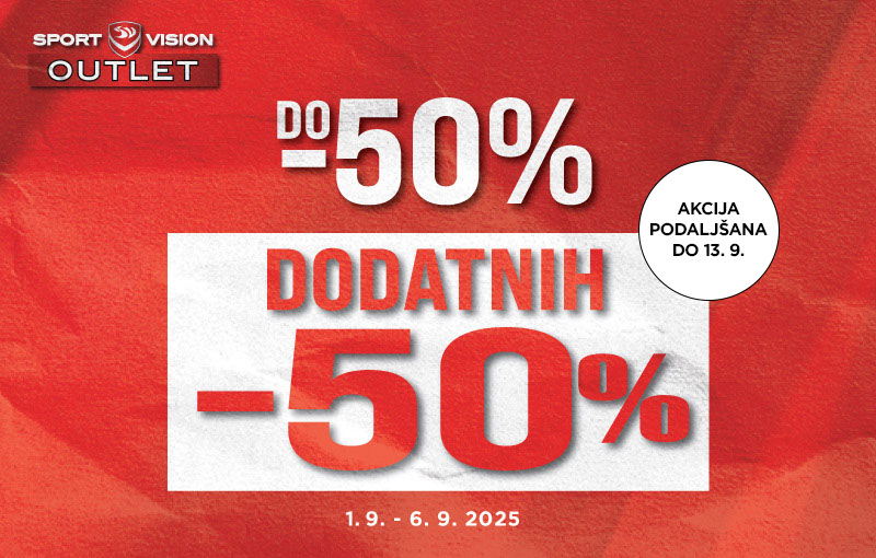 Dodatnih -50% popusta za že do -50% nižje cene