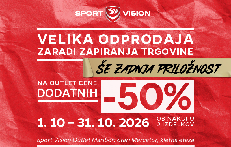 ŠE ZADNJA PRILOŽNOST! -50 % na outlet cene