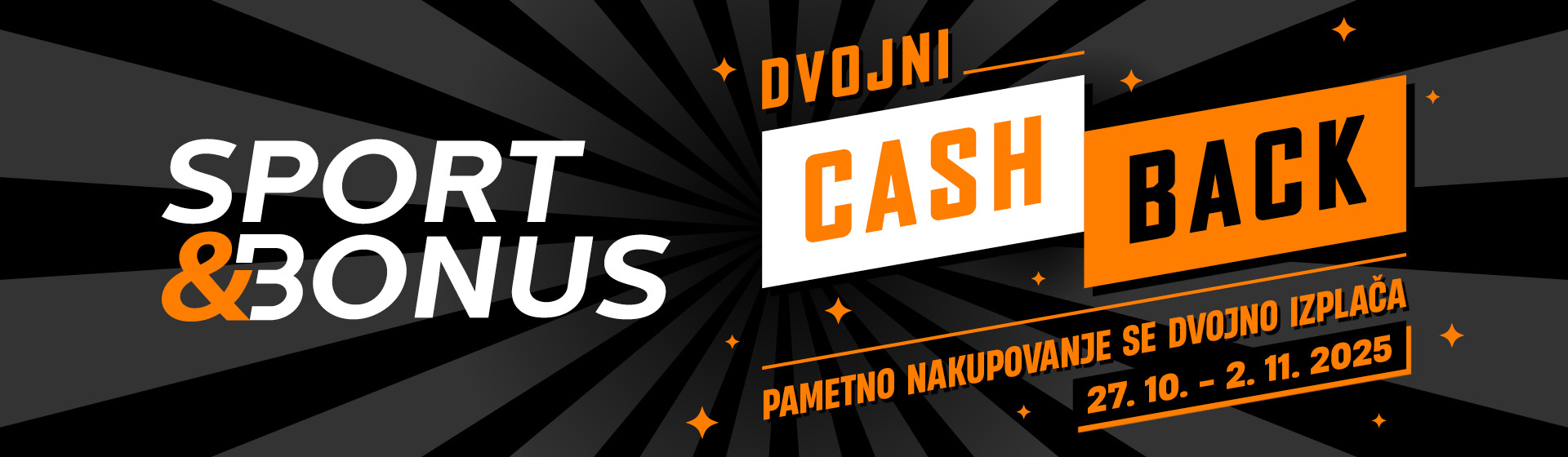 TEDEN DVOJNEGA CASHBACKA JE TU!