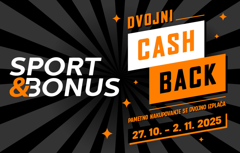 TEDEN DVOJNEGA CASHBACKA JE TU!