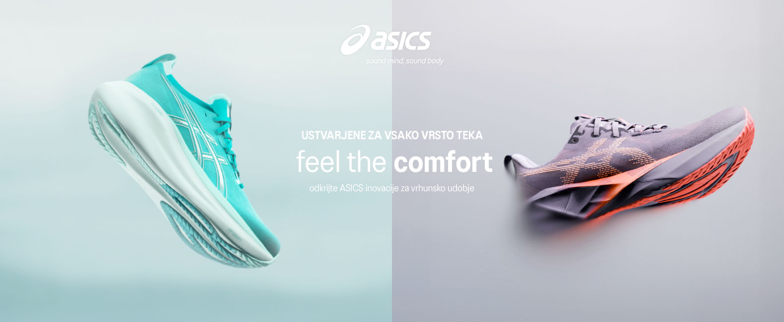 Asics feel the comfort