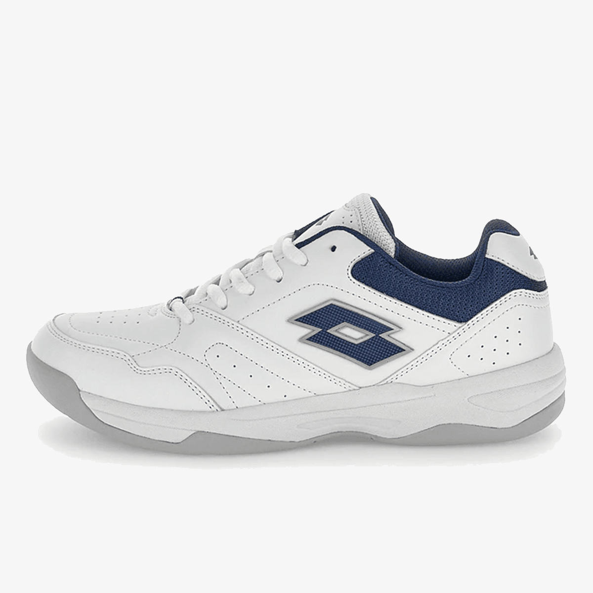 Lotto Court Logo AMF XIX W Scarpe Da Ginnastica Bianche/Silver – Suola Sintetica, Chiusura Stringata, Taglia 37