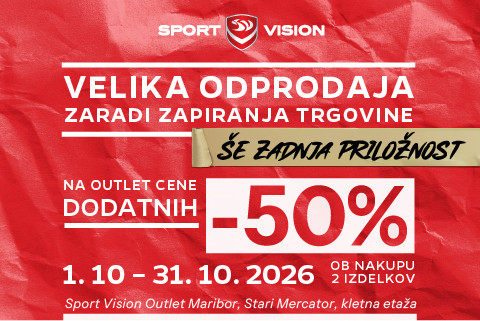ŠE ZADNJA PRILOŽNOST! -50 % na outlet cene