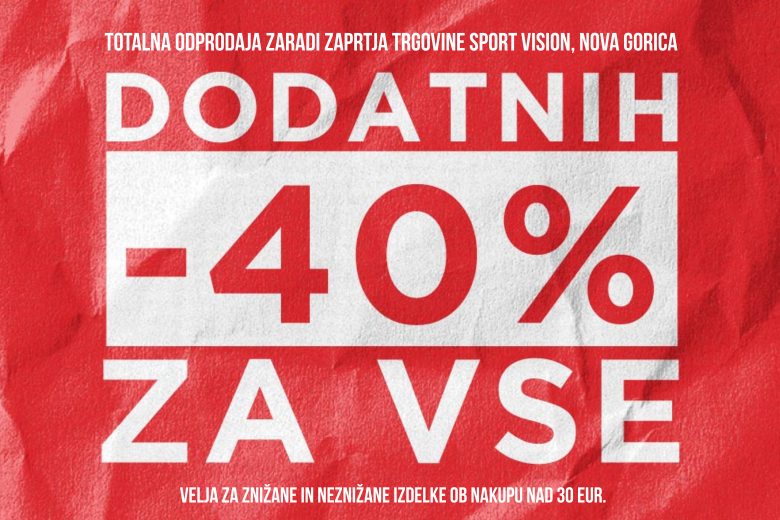 Sport Vision v Supernovi Nova Gorica zapira vrata