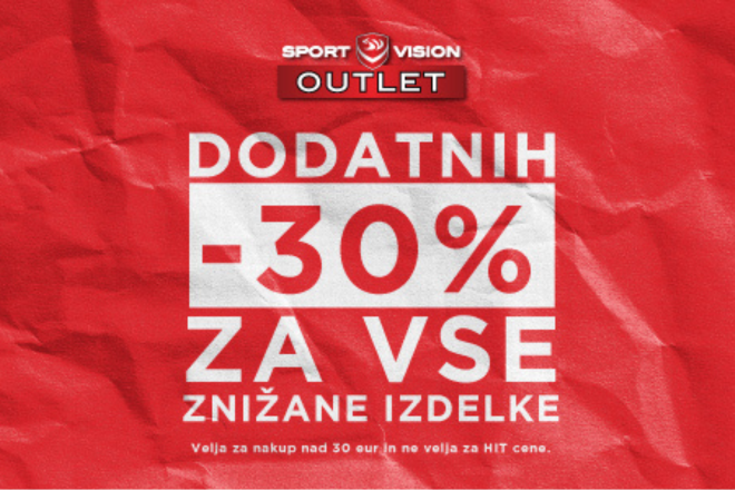 Dodatnih -30% popusta za vse znižane izdelke