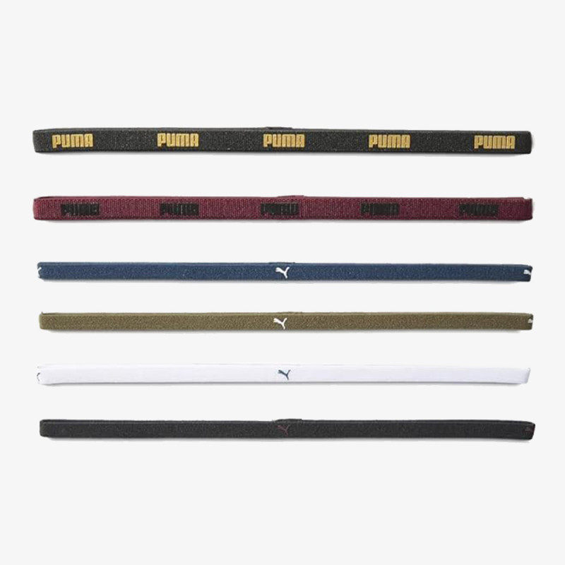 Puma AT SPORTBANDS 6PCS DUSTY PLUM-PUMA BLA 