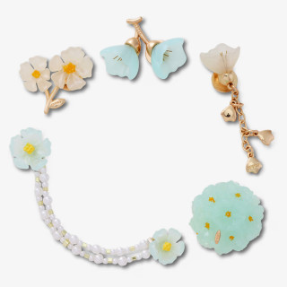 Crocs Blue Dainty Floral 5 Pack 