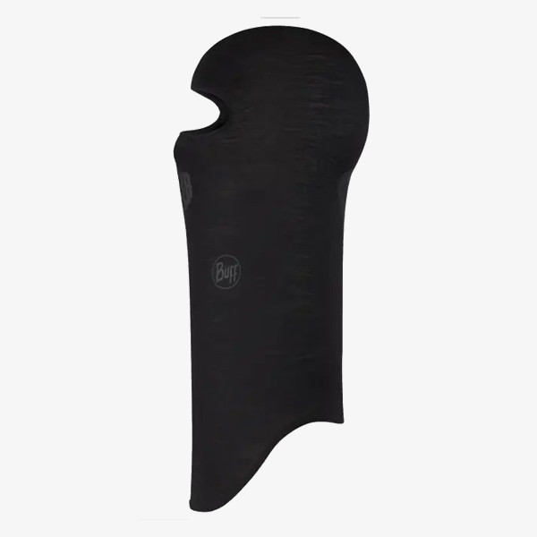 Buff MERINO LIGHTWEIGHT BALACLAVA SOLID BLACK 