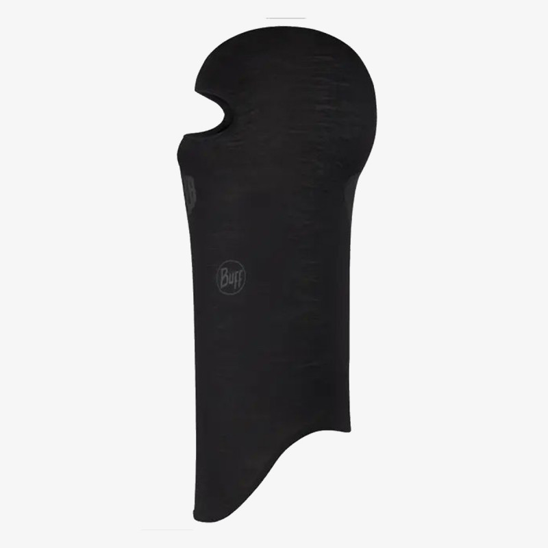 Buff MERINO LIGHTWEIGHT BALACLAVA SOLID BLACK 