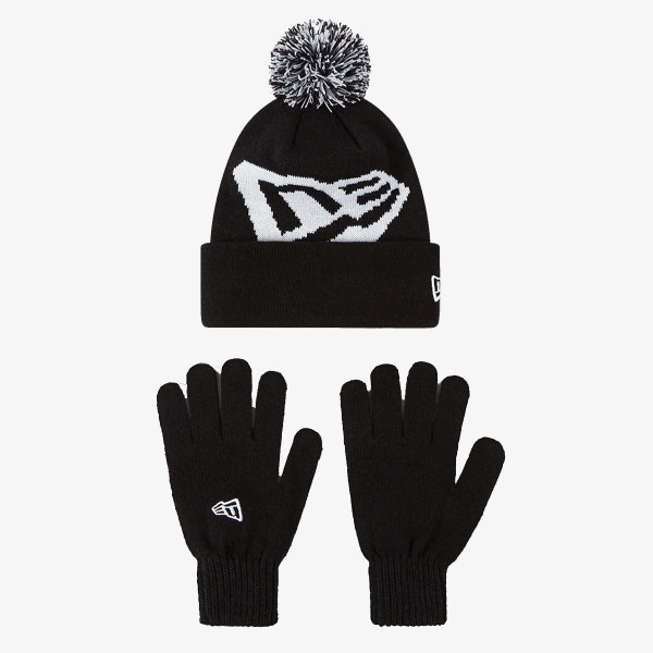 New Era SET OTR. KIDS GLOVE KNIT KIT BLK ŠT:MIX 
