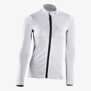 212542-BIANCO Maglia LADY m/l full zip 