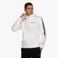 CHAMPION HOODED HALF ZIP SWEATSHIRT 