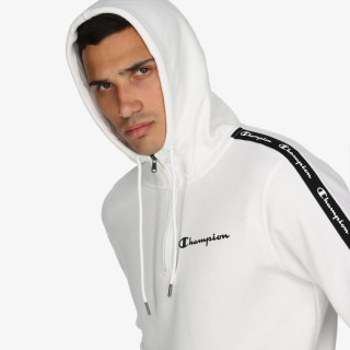 CHAMPION HOODED HALF ZIP SWEATSHIRT 