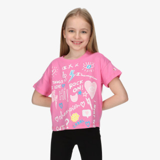 CHAMPION GIRLS GRAFFITI T-SHIRT 