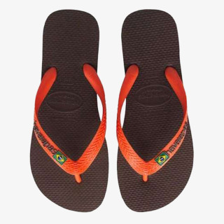 Havaianas BRASIL LOGO DK BROWN ORAN 
