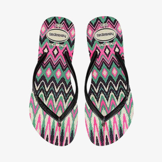 Havaianas SLIM TRIBAL WHITE BLACK P 