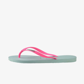 HAVAIANAS SLIM LOGO MENTHA GREEN 