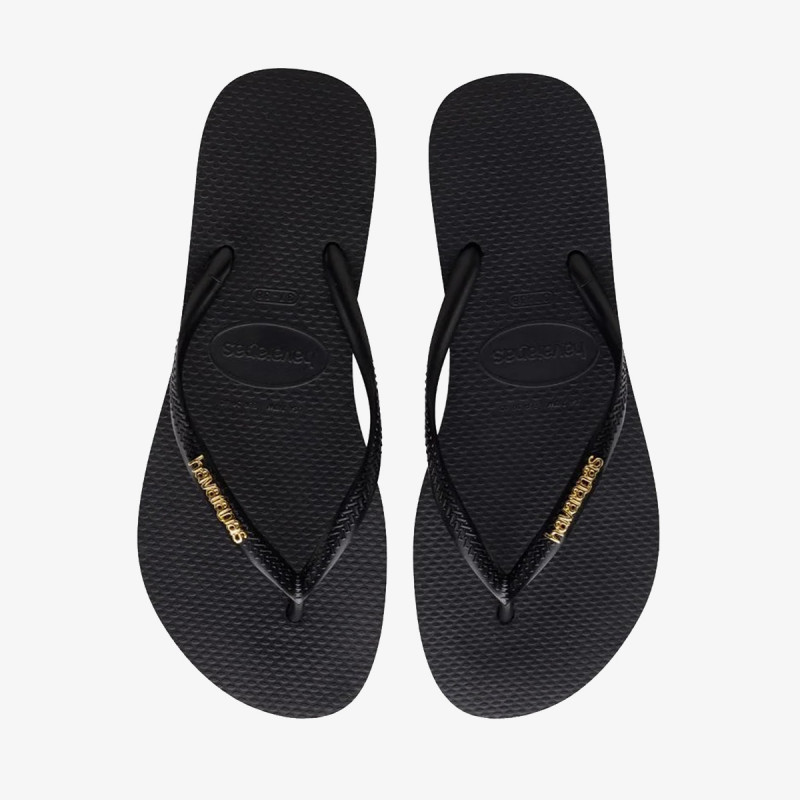 Havaianas SLIM LOGO METALLIC BLACK 