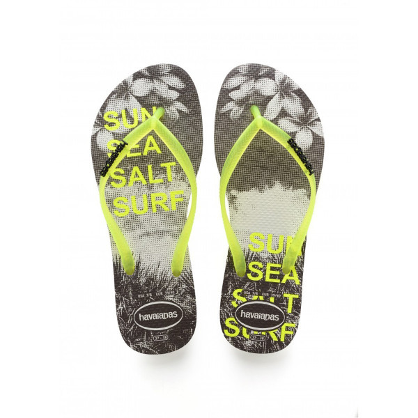 Havaianas SLIM PAISAGE WHITE/YELLOW 