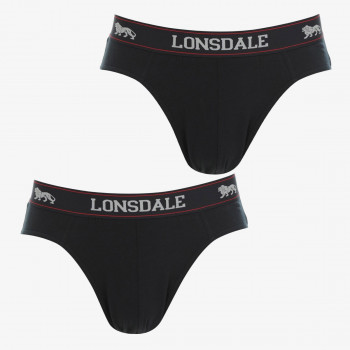 LONSDALE LONSDALE 2PK BRIEF SN00 BLACK 