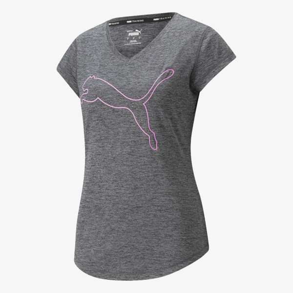 Puma TRAIN FAVORITE HEATHER CAT TEE 