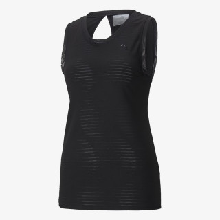 Puma STUDIO BURNOUT TANK PUMA BLACK-BURN OUT
