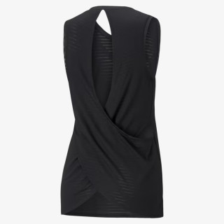 Puma STUDIO BURNOUT TANK PUMA BLACK-BURN OUT