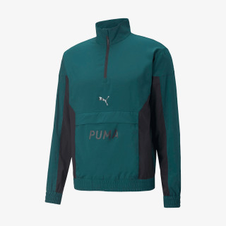 Puma PUMA FIT WOVEN 1/2 ZIP VARSITY GREEN 