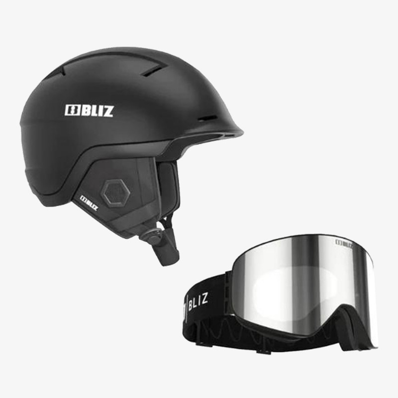 BLIZ BLIZ HELMET/GOGGLE PACKAGE BLACK 