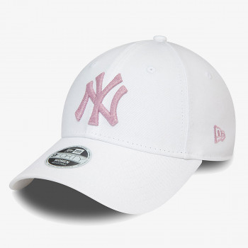 New Era WMNS METALLIC LOGO 9FORTY NEYYAN  WHI 