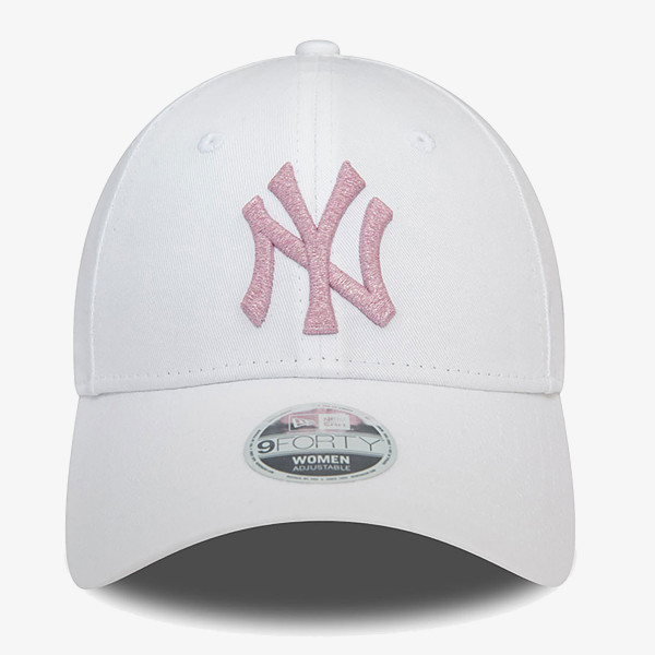 New Era WMNS METALLIC LOGO 9FORTY NEYYAN  WHI 