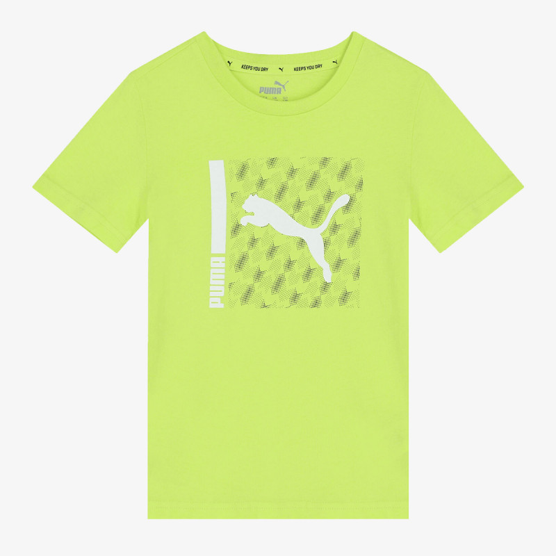Puma ACTIVE SPORTS TEE B LIGHT LIME 