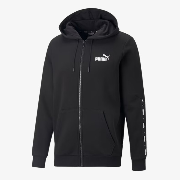 Puma ESS+ TAPE FULL-ZIP HOODIE FL PUMA BLACK 