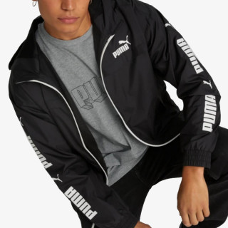 Puma COLOURBLOCK HOODED WINDBREAKER PUMA BLAC 
