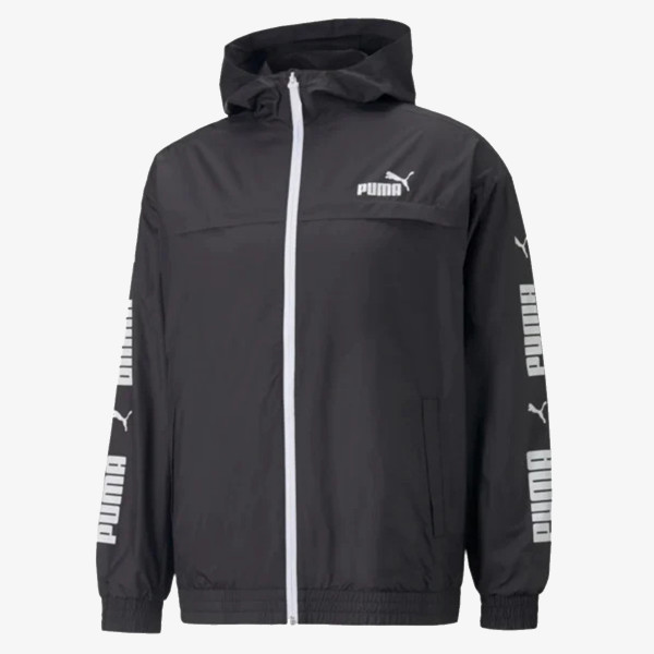 Puma COLOURBLOCK HOODED WINDBREAKER PUMA BLAC 