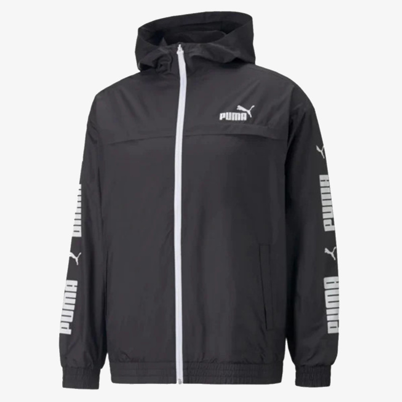 Puma COLOURBLOCK HOODED WINDBREAKER PUMA BLAC 