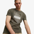 Puma PUMA WORDING GRAPHIC TEE FOREST NIGHT 