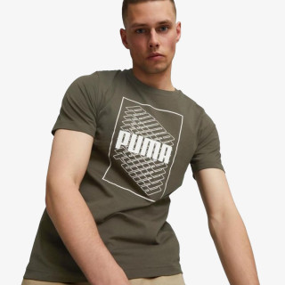 Puma PUMA WORDING GRAPHIC TEE FOREST NIGHT 