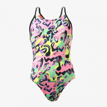 SPEEDO ALV LANE LINE BACK JF PINK/YELLOW 