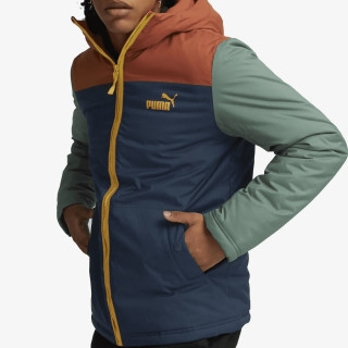 Puma PUMA COLOURBLOCK HOODED PADDED JACKET 
