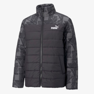 Puma ESS+ PADDED AOP JACKET PUMA BLACK 
