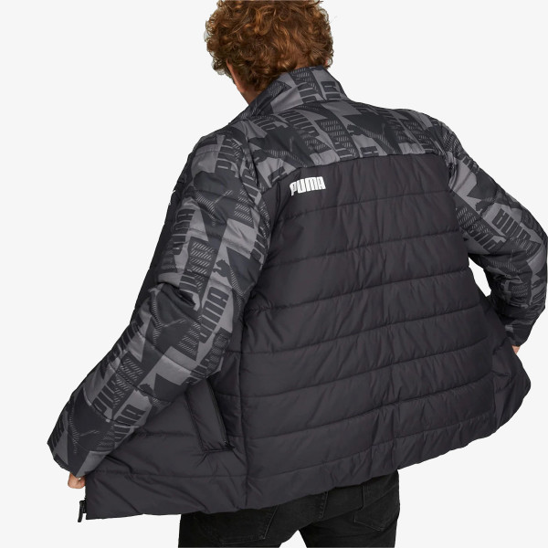 Puma ESS+ PADDED AOP JACKET PUMA BLACK 