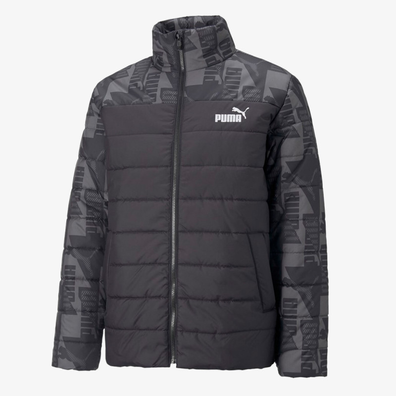 Puma ESS+ PADDED AOP JACKET PUMA BLACK 