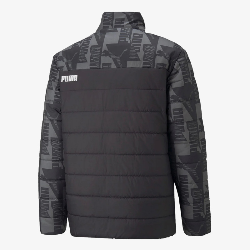 Puma ESS+ PADDED AOP JACKET PUMA BLACK 