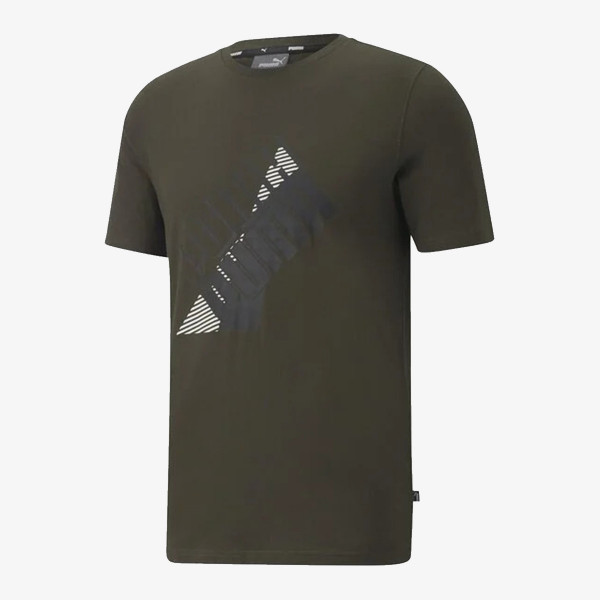 Puma PUMA POWER LOGO TEE FOREST NIGHT 