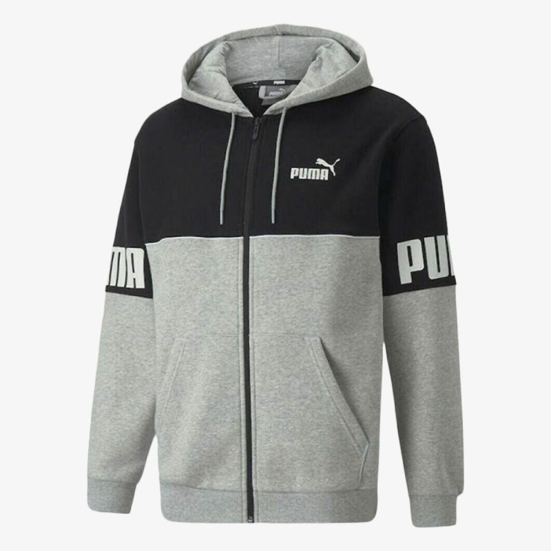 Puma PUMA POWER COLORBLOCK FULL-ZIP HOODIE FL 