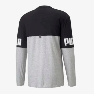 Puma PUMA POWER COLORBLOCK LONGSLEEVE TEE LIG 