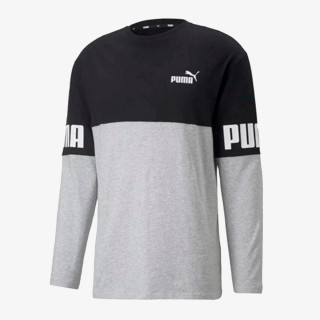 Puma PUMA POWER COLORBLOCK LONGSLEEVE TEE LIG 