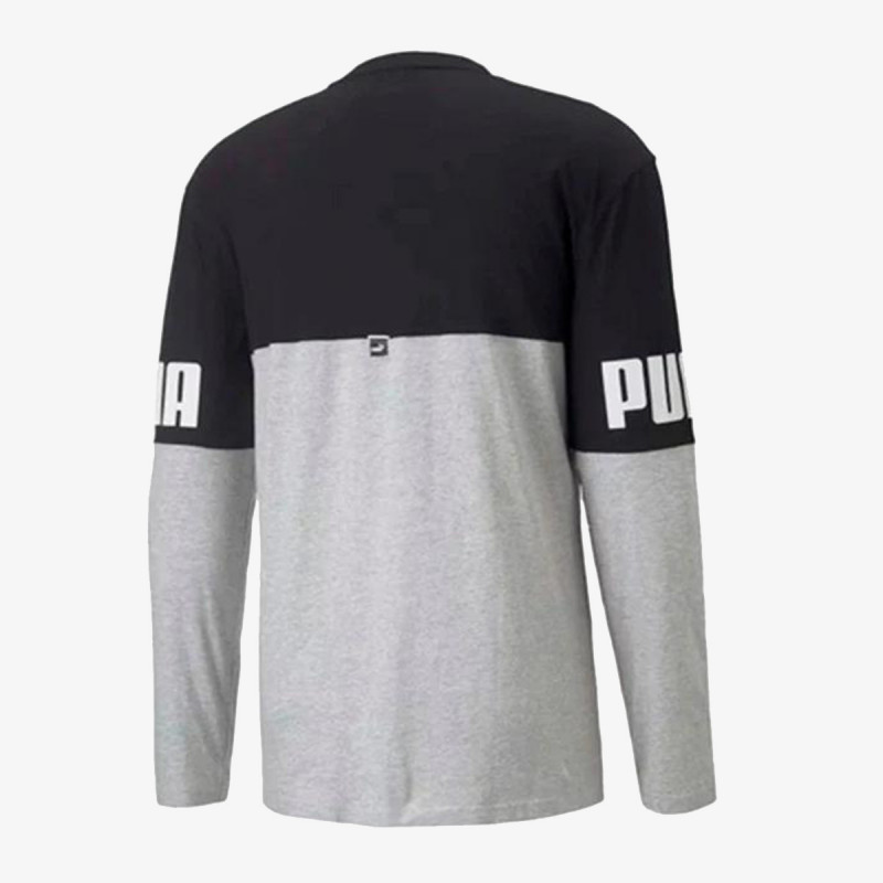 Puma PUMA POWER COLORBLOCK LONGSLEEVE TEE LIG 